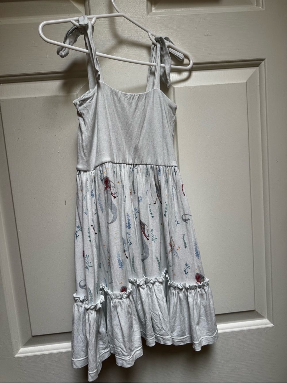 Omi Jo Mermaid Whimsical Dress Light Blue Tie Straps Well Dressed Wolf size 4